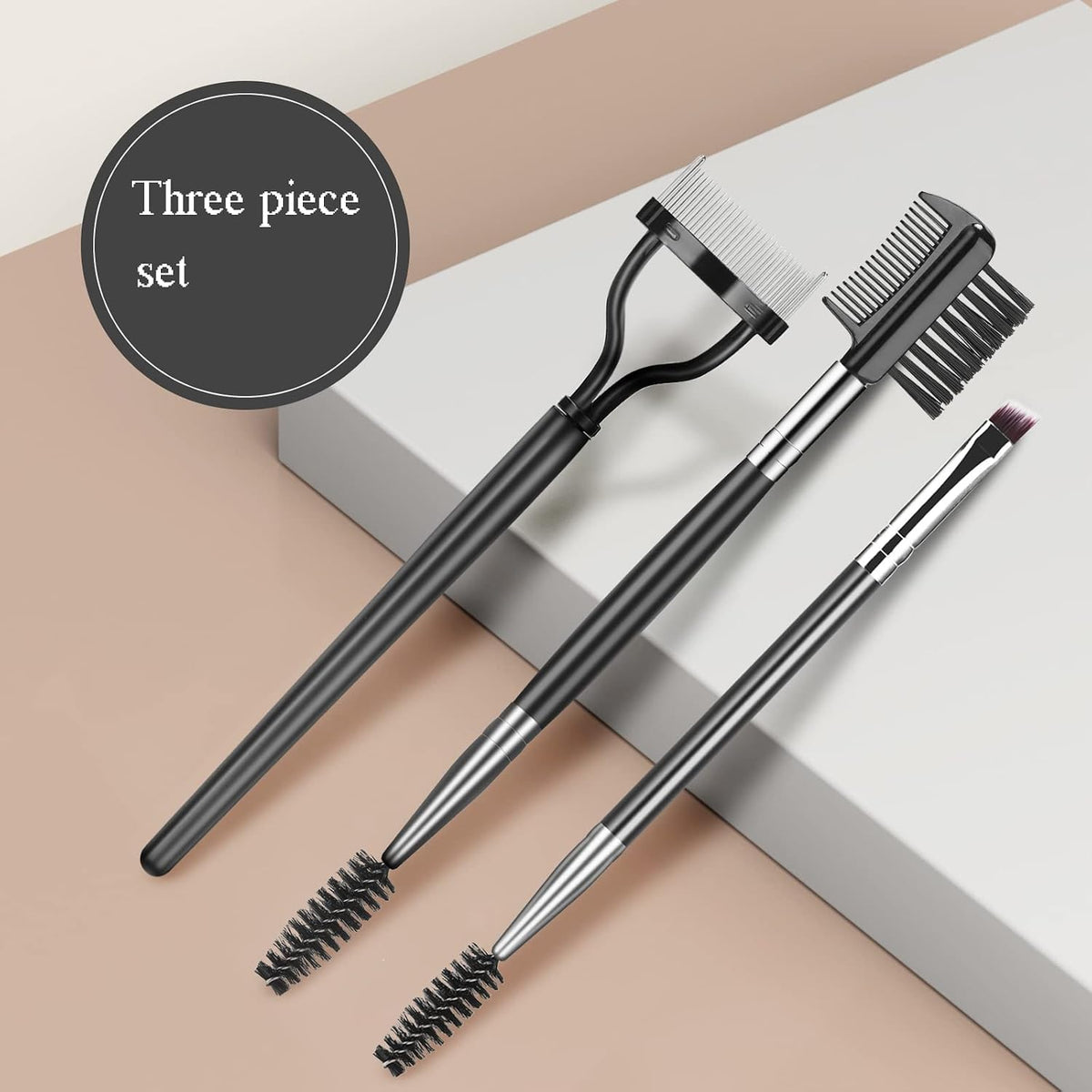 3 Pieces Eyelash Comb Lash Separator Tool Brow Brush Set