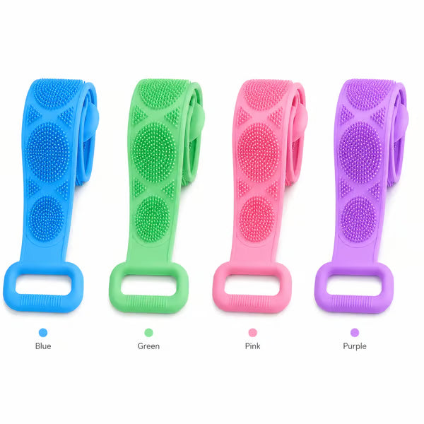 🛁Summer Limited-Time 60% OFF 💦Silicone Bath Brush Double-Sided Exfoliating Back Scrubber