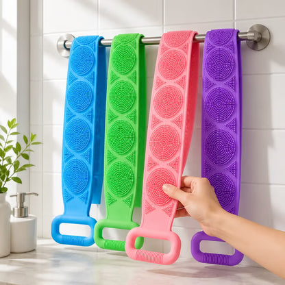 🛁Summer Limited-Time 60% OFF 💦Silicone Bath Brush Double-Sided Exfoliating Back Scrubber