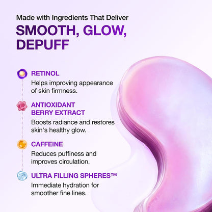 Retinol Under Eye Mask Patch for Puffy Eyes, Dark Circles and Fine Lines