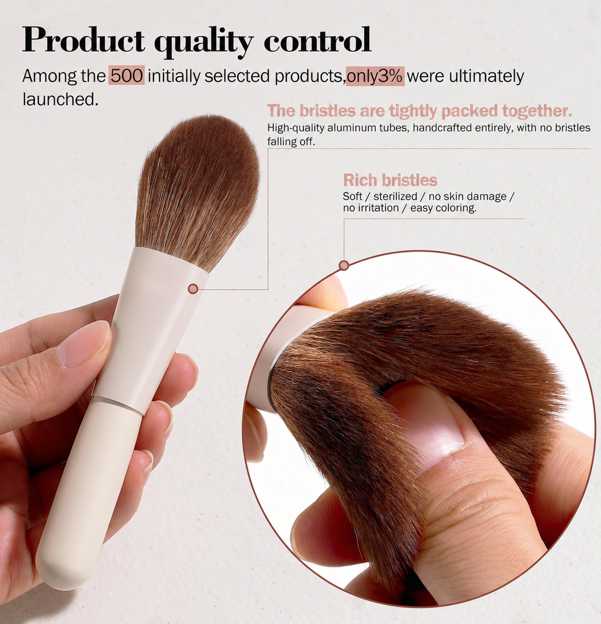 15pcs Makeup Brushes Set - Essential Foundation Powder Concealers, Eye Shadows, Blush Makeup Brushes with Travel Makeup Case