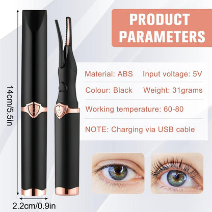 Mini USB Rechargeable Electric Eyelash Curler