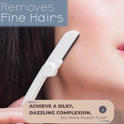 Pack of 9 Face Razors for Peach Fuzz & Eyebrows