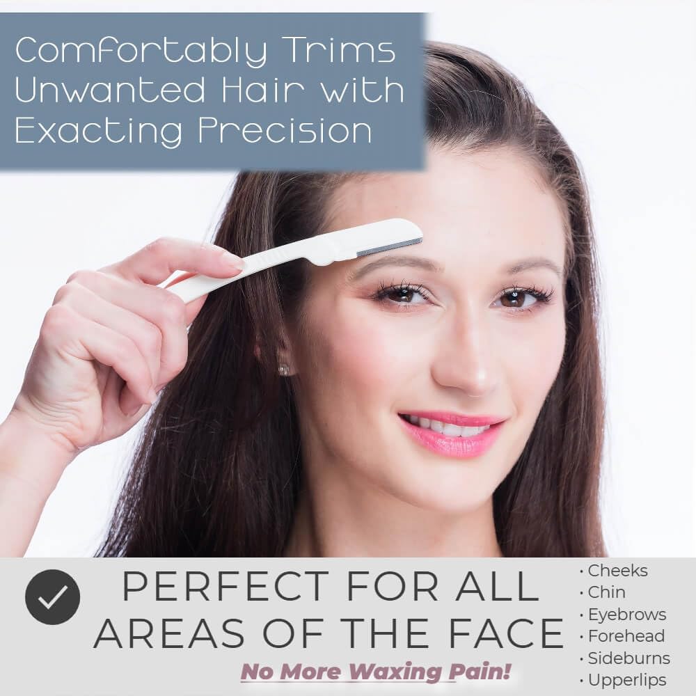 Pack of 9 Face Razors for Peach Fuzz & Eyebrows