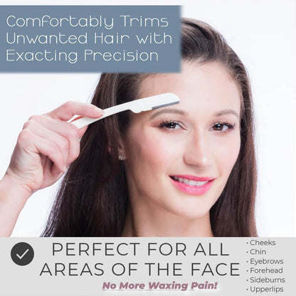 Pack of 9 Face Razors for Peach Fuzz & Eyebrows