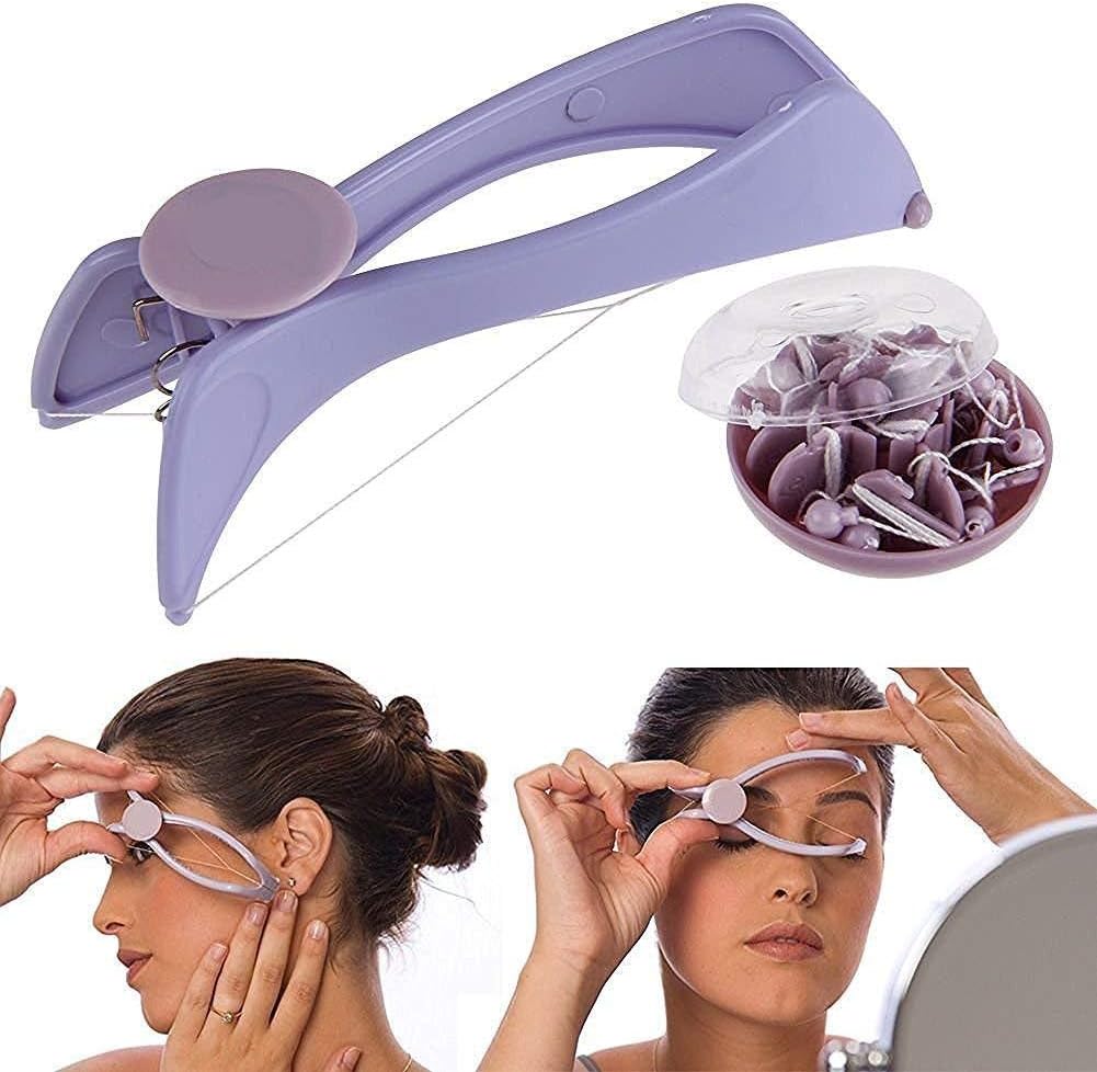 Eyebrow  Hair Threading Removal System Tweezers