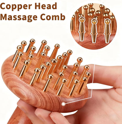 29 Teeth Brass Copper Body Massage Brush