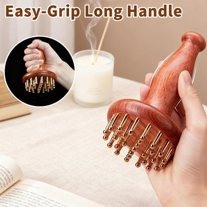 29 Teeth Brass Copper Body Massage Brush