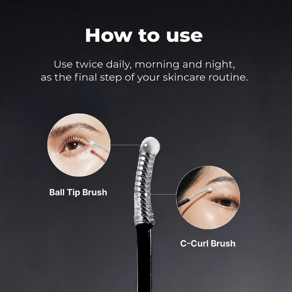 purlpivot dual precision eyelash serum applicator