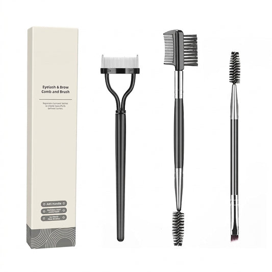 3 Pieces Eyelash Comb Lash Separator Tool Brow Brush Set