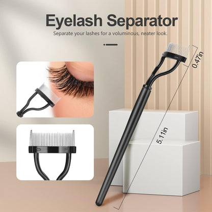 3 Pieces Eyelash Comb Lash Separator Tool Brow Brush Set