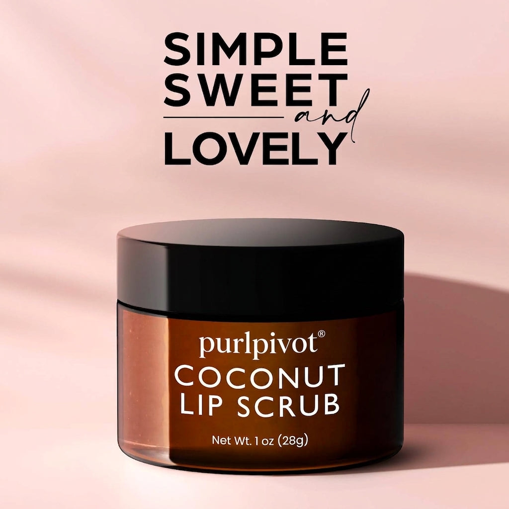 Coconut Lip Scrub Hydrating Moisturizer for Chapped Dry Mouth 28g / 1 oz