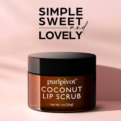 Coconut Lip Scrub Hydrating Moisturizer for Chapped Dry Mouth 28g / 1 oz