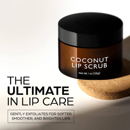 Coconut Lip Scrub Hydrating Moisturizer for Chapped Dry Mouth 28g / 1 oz
