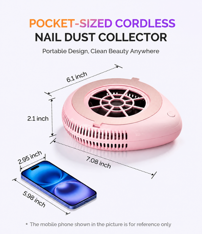 Cordless & Rechargeable Nail Dust Collector