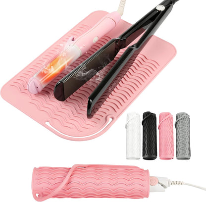 Silicone Heat Resistant Mat for Hair Styling Tools, 11" x 7.5"