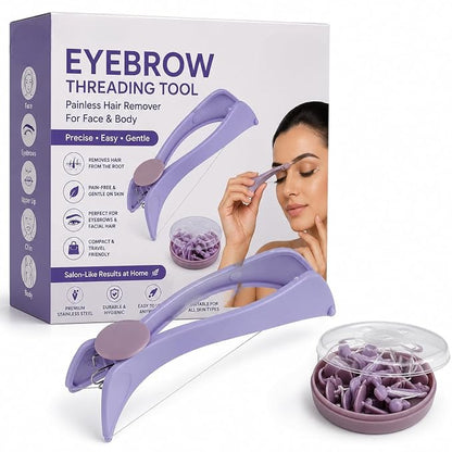 Eyebrow  Hair Threading Removal System Tweezers