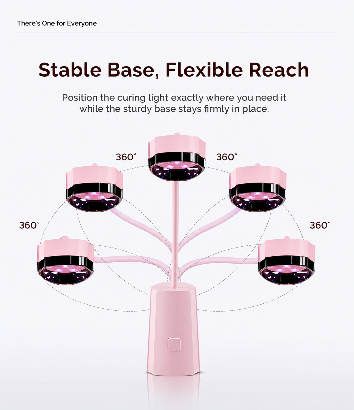 Foldable Cordless Motion-Sensor Gooseneck UV Nail Lamp